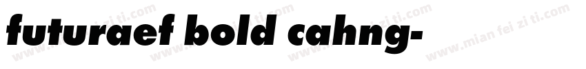 futuraef bold cahng字体转换